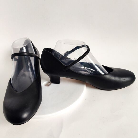 Stelle Dance Shoes Size 10 Mary Janes Low Block Heels Classic Comfortable Salsa - Picture 10 of 16